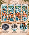 Gourde isotherme sublimée – Les Capybaras en vacances  600 ml