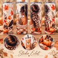 Gourde isotherme sublimée – Girl d’Automne 🍂 600 ml