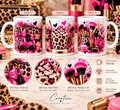 Mug Pink Glam - Léopard & Beauté 340ml